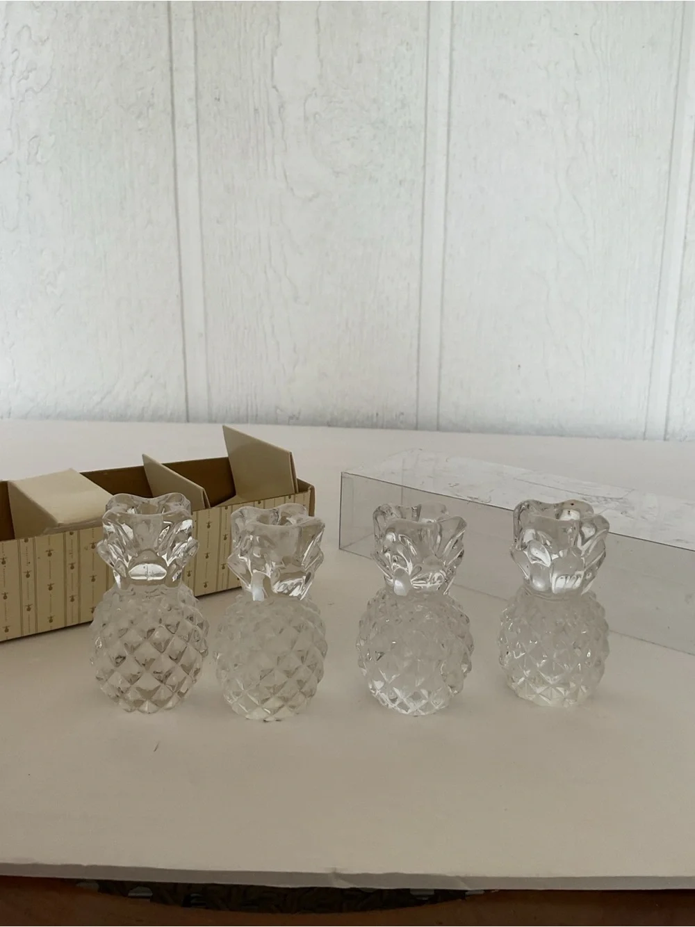 Williams Sonoma Tiny Tapers Pineapple Candleholders NWT